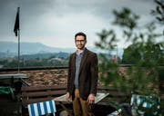 Kann nur einen kurzen Moment daheim durchatmen: Raffael Wüthrich, einer der beiden Sprecher der Vollgeld-Initiative. (Bild: Pius Amrein (Bolligen, 4. Mai 2018))