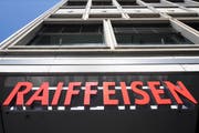 Das Logo der Raiffeisenbank. (Bild: GAETAN BALLY (KEYSTONE))