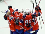 Die Norweger freuen sich über den Ligaerhalt (Bild: KEYSTONE/AP/PETR DAVID JOSEK)