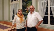 Monika Steingruber und Präsident Chläus Hörler. (Bild: Martin Schneider)