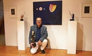 Künstler Stefan Rogger zeigt ab heute seine Werke in der Sust.Bild: Romano Cuonz (Stansstad, 3. Mai 2018) (Bild: Romano Cuonz (Stansstad, 3. Mai 2018))