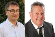 Hanspeter Scheuber (CSP Kerns) und Karl Feierabend (SVP Engelberg) rutschen in Obwaldner Kantonsrat nach. (Bild: PD)