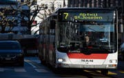 Das VBSG-Netz wird auf den Kopf gestellt. Es gibt unter anderem eine neue Verbindung von Abtwil via Spisegg nach St. Gallen. (Bild: Coralie Wenger)