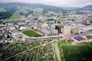 Blick auf das künftige Mattenhof-Areal in Kriens. (Bild: Visualisierung: PD)