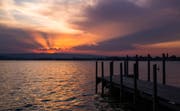 Abendrot am Zugersee (Bild: Daniel Hegglin)