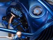 Die Verbindung zur Juwelierskunst: adaptierter Dizzler-Drehring aus der Bucherer Fine Jewellery Kollektion am Lenker des Bikes. (Bild: Bucherer)