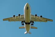 Eine Swiss-Maschine im Landeanflug auf den Flughafen Zürich. (Bild: Olaf Kühne)