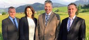 Die Kandidaten (von links): Thomas Werner, Esther Monney, Ralph Ryser und Roland Müller.