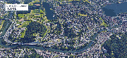 So sieht die Visualisierung der Spange Nord aus, welche die Grünen von einem Grafikbüro anfertigen liessen. (Bild: Screenshot Google Maps, Visualisierung Grüne Kanton Luzern)