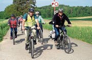 Eine Gruppe Pfyner Velofahrer. (Bild: Andreas Taverner)