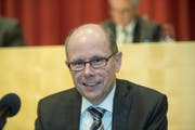 Stadtpräsident Alex Brühwiler nahm am Dienstag an seiner letzten Parlamentssitzung teil. (Bild: Ralph Ribi (Archiv))