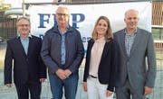 Die Nominierten: Marcel Güntert, Pius Meier, Lotta Pettersson und Peter Letter (von links). (Bild: Ruedi Burkart (Oberägeri, 8. Mai 2018))