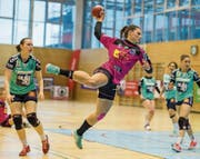 Ist mit den Spono Eagles auf Abschiedstour: Patrizia Ramseier, hier im Spiel gegen den LK Zug. (Bild: Dominik Wunderli (Nottwil, 4. April 2018))