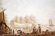 Diese von 1819 stammende Zeichnung von Isaak Schouman zeigt Schweizer Auswanderer in Brasilien. (Bild: PD)