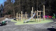 Der erneuerte Spielplatz im Wesemlin-Quartier. (Bild: Stadtgärtnerei Luzern)