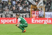 Für die St.Galler, hier Runar Sigurjonsson, gab es in den letzten Spielen wenig zu jubeln. (Bild: freshfocus)
