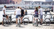 Die weissen Bycykler sind die die «Stadtvelos» Kopenhagens. (Bild:Bycyklen.dk)