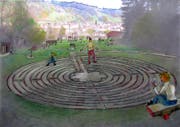 Im zweiten Teil des Sinneparks ist ein Labyrinth geplant. Mit 12 Metern Durchmesser und einer Wegstrecke von 261,5 Metern wird es gleich gross wie jenes in der Kathedrale im französischen Chartres. (Bild: PD)