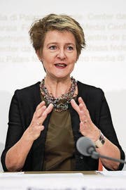 Simonetta Sommaruga wird dem LZ-Podium beiwohnen. (Bild: Peter Schneider/Keystone)