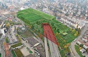 Die Olma-Messen wollen einen Teil der Stadtautobahn überdachen und darauf eine neue Messe- und Eventhalle erstellen. (Bild: PD)