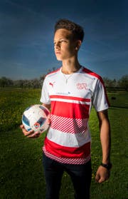 GC-Nachwuchsspieler Julian Von Moos kommt aus Salmsach und ist Captain der Schweizer U17 Nationalmannschaft. (Bild: Andrea Stalder)