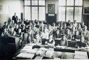Klassenfoto aus dem Mörschwiler Gallusschulhaus von 1920. (Bild: PD)