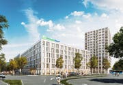 Das geplante Hotel im Mattenhof. (Bild: Visualisierung: PD)