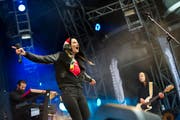 2013 rappte sich "Steff la Cheffe" über die Bühne des Open-Airs St.Gallen. (Bild: Jonny Schai)