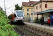 Zu Doppelspur, Bahnhof, Tunnel und Radweg an der Bahnlinie kommt eine Unterführung für Velos beim Stadtbahnhof hinzu. (Bild: Rebecca Frei)