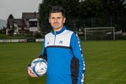 Dragoljub "Dragi" Salatic, der Trainer des FC Ägeri. Bild: Christian H. Hildebrand, 10. August 2017)
