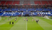 Atletico Madrid beim Training in Lyon. (Bild: AP Photo/Laurent Cipriani (15.5.2018)