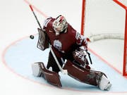 Luganos Torhüter Elvis Merzlikins führte Lettland in die Viertelfinals (Bild: KEYSTONE/AP/PETR DAVID JOSEK)
