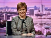 Die schottische Regierungschefin Nicola Sturgeon dürfte zufrieden sein: Das Regionalparlament in Edinburgh folgte ihrer Empfehlung und lehnte das Brexit-Gesetz der britischen Regierung ab. (Bild: KEYSTONE/EPA BBC/JEFF OVERS / BBC / HANDOUT)