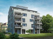 So wird das Gebäude an der Wilenstrasse 21 aussehen, in dessen Erdgeschoss die Polizei eingemietet ist. (Bild: Visualisierung: PD)