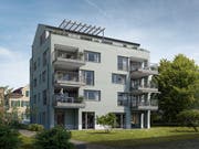 So wird das Gebäude an der Wilenstrasse 21 aussehen, in dessen Erdgeschoss die Polizei eingemietet ist. (Visualisierung: PD)