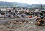 Die Überbauung am Baumgärtli wird anders aussehen als zunächst geplant. (Bild: Stefan Kaiser, 9. Mai 2018)