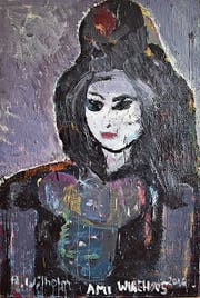 «Amy Winehouse», gemalt 2015 von André Wilhelm. (Bild: PD)