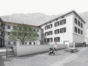 Projekt mit inneren Werten: Äusserlich wird sich an der Liegenschaft Prestegg nur wenig ändern. Innen hingegen wird das Museum erneuert und im Nordflügel ein Theatersaal fürs «Diogenes» eingebaut. (Bild: pd)