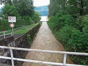 Das uralte Bachbett des Steinibachs soll renaturiert werden. (Bild: Kurt Liembd, Hergiswil, 16. Mai 2018))