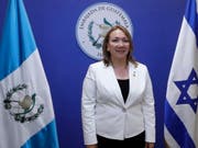 Sprach von einem "historischen Tag": Guatemalas Botschafterin Sara Solis bei der Eröffnung der guatemaltekischen Botschaft in Jerusalem. (Bild: Keystone/EPA REUTERS POOL/RONEN ZVULUN / POOL)