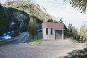 Die geplante Krafwerkzentrale am Palanggenbach in Seedorf. (Visualisierung EWA)