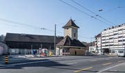 Das Tramhüsli wird ab Oktober saniert und soll im nächsten April als Gastro- und Kulturbetrieb eröffnet werden. (Bild: Nadia Schärli / 3. November 2017)