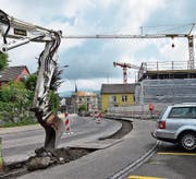 An der Tannenbergstrasse wird wieder gebaut. (Bild: Flavia Borrer)