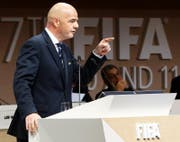 Gianni Infantino setzt sich vehement für die nordamerikanische Kandidatur ein. Bild: Ap/Evan Vucci