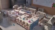 Das von Kindern gestaltete Modell der Überbauung an der Industriestrasse. Bild: Stefan Dähler (Luzern, 17. Mai 2018)