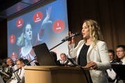 Giulia Steingruber nach ihrer Ernennung zur Ehrenbürgerin. (Bild: Ralph Ribi)