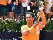 Rafael Nadal bedankt sich in Rom beim Publikum (Bild: KEYSTONE/EPA ANSA/ETTORE FERRARI)