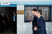 Aussenminister Ignazio Cassis hat auf seiner Jordanien-Reise Pierre Krähenbühl, Leiter des Flüchtlingshilfswerks UNRWA, getroffen. (Bild: Gabriele Putzu/Ti-Press (Amman, 14. Mai 2018))