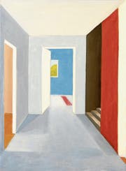Irma Ineichen: Zimmer mit Stiege zum Estrich (2010). (Bilder: PD)