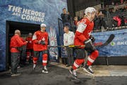 The Heroes are coming - die Helden kommen: Die Schweizer Gaetan Haas (links) und Gregory Hofmann. Bild: Andy Mueller/Freshfocus (Kopenhagen, 5. Mai 2018)